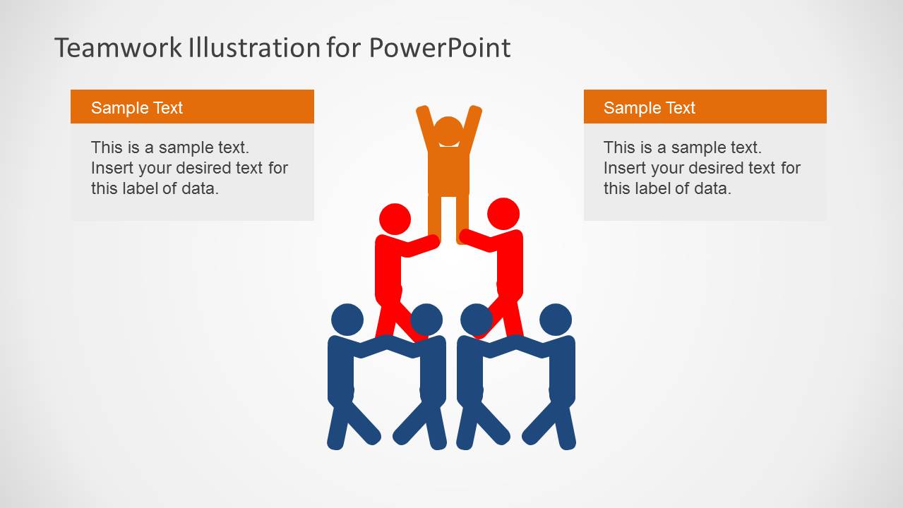Team Work Pyramid PowerPoint Slide Design